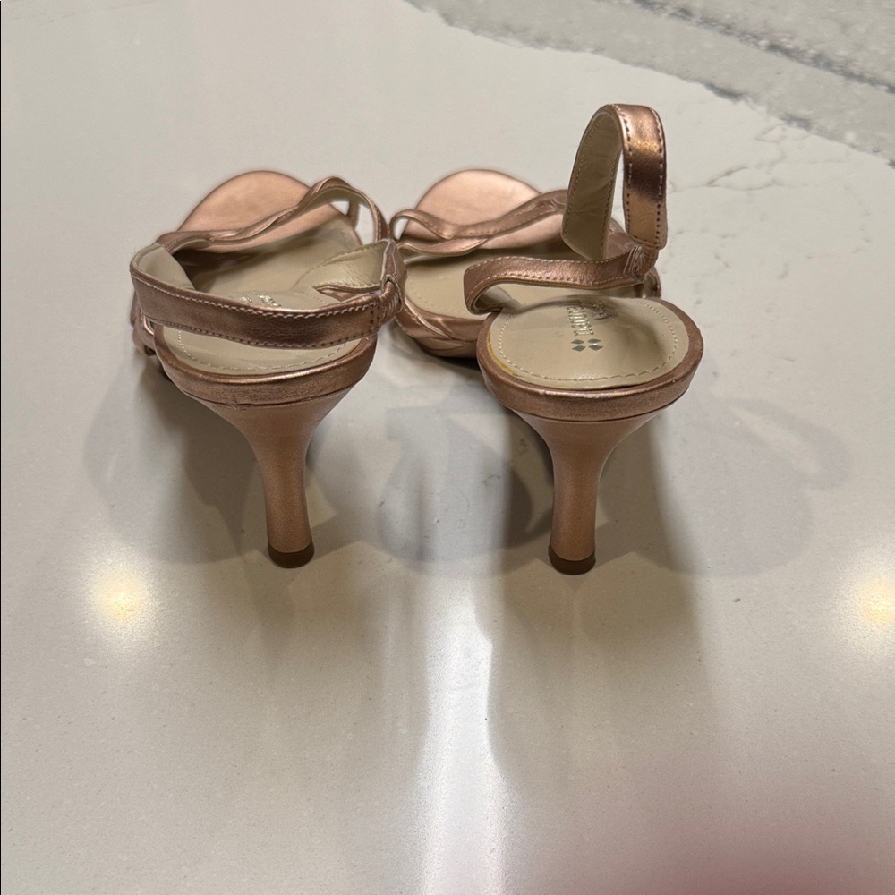 Naturalizer Rose Gold Strappy Heels Sz8 Never Worn - Picture 6 of 8